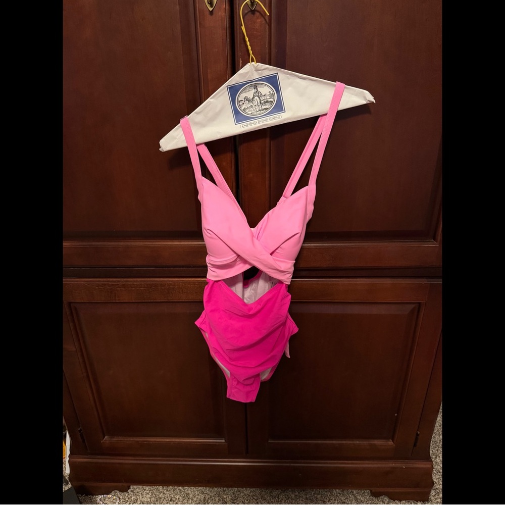 Eomenie Pink One-Piece Swimsuit